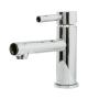 LLAVE PARA LAVABO MONOMANDO CROMO CUELLO BAJO FLUJO DE 5.7 L/MIN