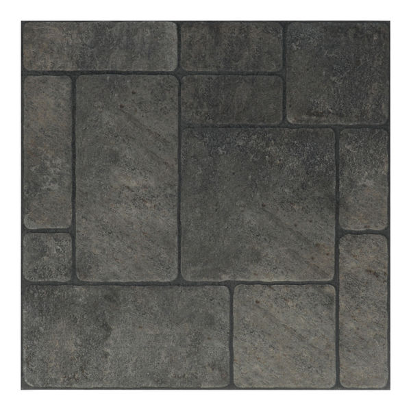 PISO CERÁMICO BARCELONA 44 X 44 CM GRIS OSCURO TIPO PIEDRA CAJA CON 1.74 M2