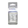 GRAPA PARA CABLES ELÉCTRICOS DE POLIPROPILENO CON CLAVO GALVANIZADO 5 X 8 NATURAL 20 PIEZAS