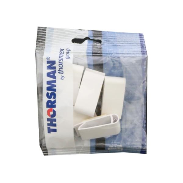 ORGANIZADOR PARA CABLES ELÉCTRICOS DE PVC AUTOEXTINGUIBLE 4.9 CM BLANCO 5 PIEZAS