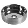 OVALÍN PARA BAÑO DE SOBREPONER PLATEADO REDONDO 36 X 36 CM NEUSS