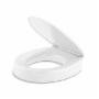 ASIENTO PARA BAÑO REDONDO PLÁSTICO BLANCO ALTURA ELEVADA