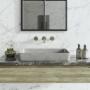 OVALÍN PARA BAÑO DE SOBREPONER GRIS RECTANGULAR 60.96 X 40.89 CM MODELO CADDO