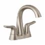 LLAVE PARA LAVABO DUOMANDO NÍQUEL SATINADO CENTRO 4" FUNCIONAMIENTO SUAVE