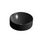OVALÍN PARA BAÑO DE SOBREPONER NEGRO REDONDO 41.09 CM MINIMALISTA