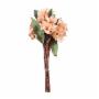 RAMILLETES DE PLUMERÍAS. FLOR DE FRANGIPANY COLOR SALMON 48CM. SET 6 VARAS