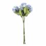 RAMILLETE HORTENSIA FRANCESA AZUL/LAVANDA/CREMA 78CM. SET DE 6 VARAS.