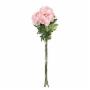 RAMILLETE DE PEONIAS ROSAS 74CM. SET 6 VARAS.
