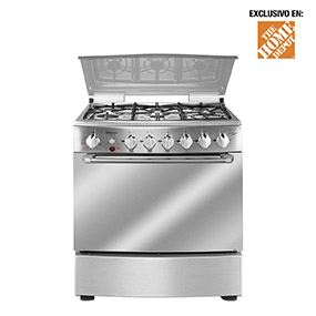 ESTUFA DE PISO GAS LP 30 PULGADAS 6 QUEMADORES AIRFRYER