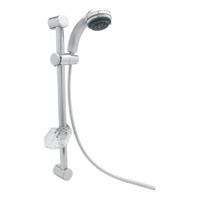 REGADERA DE TELÉFONO CON BARRA MURAL CROMO ERGONÓMICA AJUSTABLE