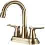MEZCLADORA PARA BAÑO 4 PULGADAS BRASILIA DORADA
