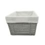 GAVETA ORGANIZADORA TEJIDA GAVETA 23 X 40 X 15 CM PAPEL GRIS