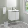 MUEBLE PARA BAÑO FLOTANTE ONE 20" BLANCO MDF CON LAVABO