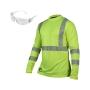 KIT PLAYERA AMARILLA MANGA LARGA CON LENTE SENADOR CLARO. TALLA MEDIANA