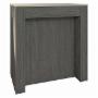 MESA EXTENSIBLE NIZA DE CONSOLA A COMEDOR EXPANDIBLE POR ETAPAS COLOR GRAFITO GRIS