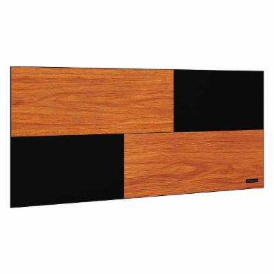 CABECERA FLOTANTE INDIVIDUAL - LORCA, DISEÑO MODERNO, FÁCIL DE INSTALAR Y AJUSTABLE EN ALTURA, FORMA CABECERA KING CON DOS PIEZAS - COLOR GRIS/NEGRO