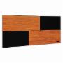 CABECERA FLOTANTE INDIVIDUAL - LORCA, DISEÑO MODERNO, FÁCIL DE INSTALAR Y AJUSTABLE EN ALTURA, FORMA CABECERA KING CON DOS PIEZAS - COLOR GRIS/NEGRO