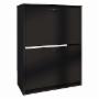 ZAPATERA - BECAN, DISENO COMPACTO DE 2 PUERTAS ABATIBLES, GRAN CAPACIDAD Y ESTILO MODERNO - NEGRO