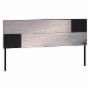 CABECERA QUEEN MARBELLA DE MADERA Y METAL GRIS Y NEGRO MODERNA PARA RECÁMARA