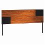 CABECERA QUEEN MARBELLA DE MADERA DE INGENIERÍA TZALAM NEGRO MODERNA CON PATAS PARA RECÁMARA