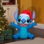 INFLABLE NAVIDEÑO STITCH CON LUZ LED 91 CM