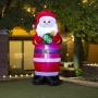 INFLABLE NAVIDEÑO SANTA CON ORNAMENTO 1.98M