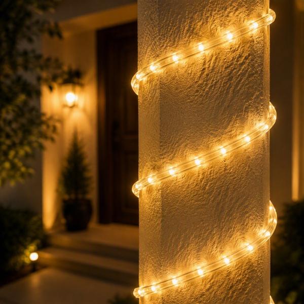 LUCES LED MANGUERA BLANCA CÁLIDA 5.4 M