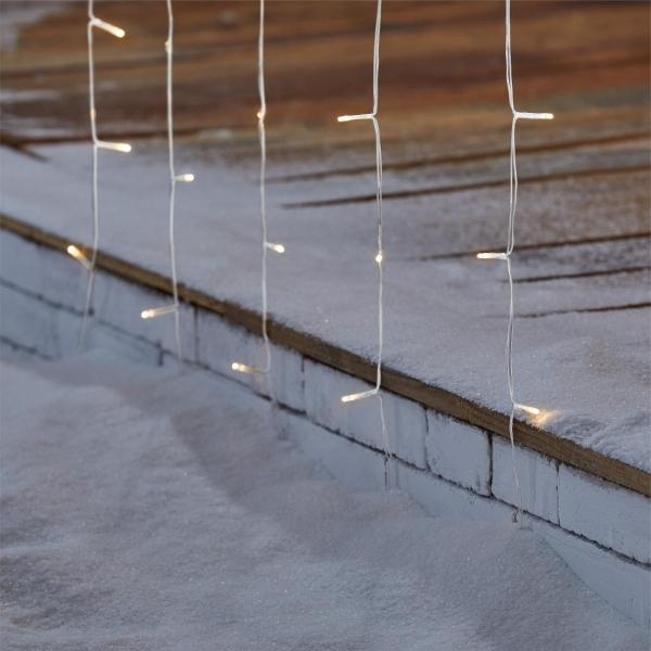 LUCES NAVIDEÑAS EN CORTINA LED BLANCO CÁLIDO 3 M 600 LUCES