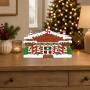 VILLA NAVIDEÑA THE HOME DEPOT DE PORCELANA ILUMINADA 24 CM