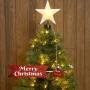 PUNTA PARA ÁRBOL DE NAVIDAD TRINEO VERDE ILUMINADA Y ANIMADA