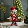 FIGURA NAVIDEÑA ANIMADA MINNIE MOUSE CON MOVIMIENTO Y SONIDO 117 CM