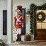 FIGURA GIGANTE DE NAVIDAD CASCANUECES 1.8 M CON LUZ LED, SONIDO Y MOVIMIENTO