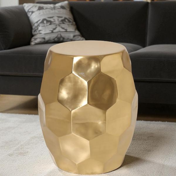 MESA LATERAL 17.3IN METAL DORADO