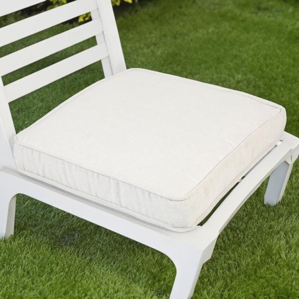 COJÍN DE JARDÍN CUADRADO ASIENTO 50.8 X 48.2 CM BEIGE