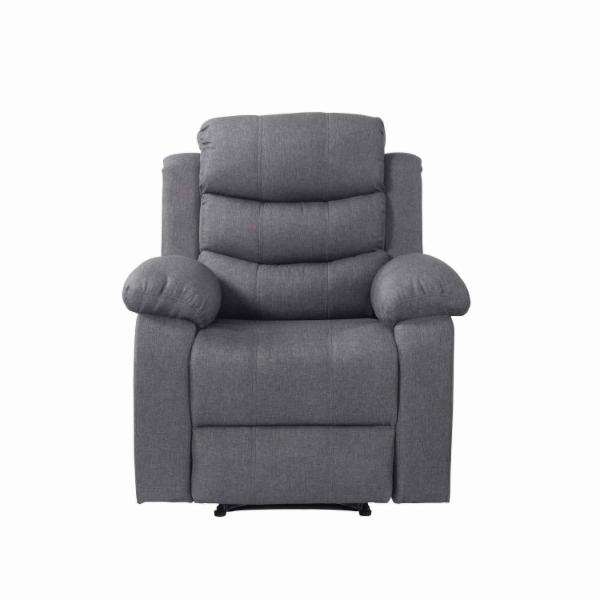 SILLÓN RECLINABLE 1 PERSONA MIDTOWN CONCEPT TELA GRIS