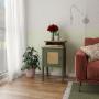 MESA LATERAL AUXILIAR CHARLOTTE MDF 72.5 X 43 X 36 CM VERDE ROBLE