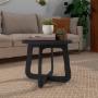 MESA DE CENTRO DECORATIVA JASMIN MDF 59 X 59 X 46.5 CM GRAFITO