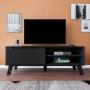 MUEBLE PARA TV PARA 60 PULGADAS MDF NEGRO 134 X 50 X 40 CM