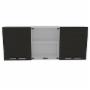GABINETE COCINA 150 VIDRIO WENGUE