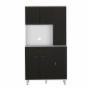 ALACENA DE COCINA CON 6 PUERTAS Y 1 CAJÓN 90 X 169 CM MDF BLANCO WENGUE