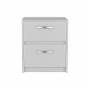 BURÓ ARGENTO MDF BLANCO 2 CAJONES MODERNO ALMACENAMIENTO FUNCIONAL