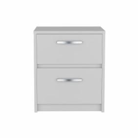 BURÓ ARGENTO MDF BLANCO 2 CAJONES MODERNO ALMACENAMIENTO FUNCIONAL