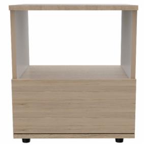 BURÓ CAMEL MDF ROVERE BLANCO 1 CAJÓN MODERNO ALMACENAMIENTO FUNCIONAL