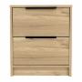 BURÓ KAIA MDF DUNA BLANCO 2 CAJONES ESTILO MODERNO ALMACENAMIENTO FUNCIONAL