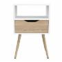 BURÓ MDF BLANCO ROVERE 1 CAJÓN ESTILO MODERNO ALMACENAMIENTO