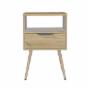 BURÓ OTOM MDF DUNA BLANCO 1 CAJÓN ESTILO MODERNO ALMACENAMIENTO FUNCIONAL