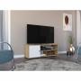 MUEBLE PARA TV PARA 55 PULGADAS MDF MACADAMIA BLANCO 120 X 40 X 44 CM
