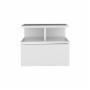 BURÓ FLOTANTE MDF BLANCO 1 CAJÓN ESTILO MODERNO AHORRO DE ESPACIO