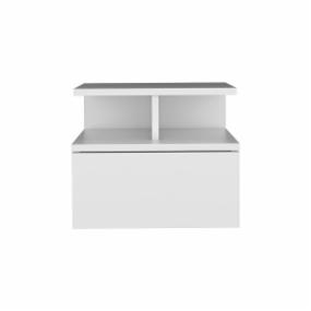 BURÓ FLOTANTE MDF BLANCO 1 CAJÓN ESTILO MODERNO AHORRO DE ESPACIO