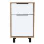 BURÓ KAIA MDF MIEL Y BLANCO ESTILO MODERNO COMPACTO FUNCIONAL
